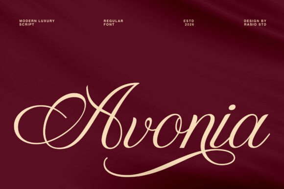 Avonia: A Refined Script Font