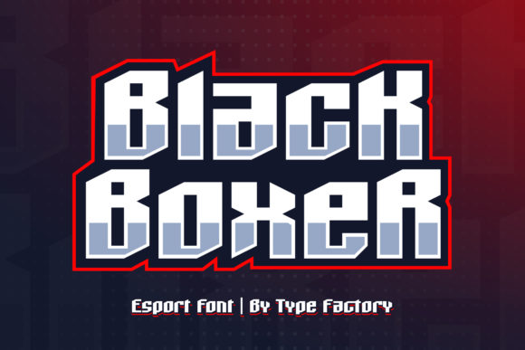 Black Boxer Font for Bold Branding