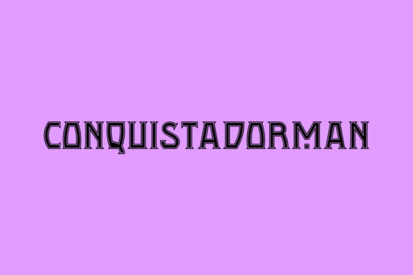 Conquistadorman Font for Bold Branding