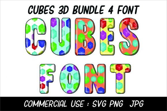 Cubes 3d: Bold Font for Creative Campaigns
