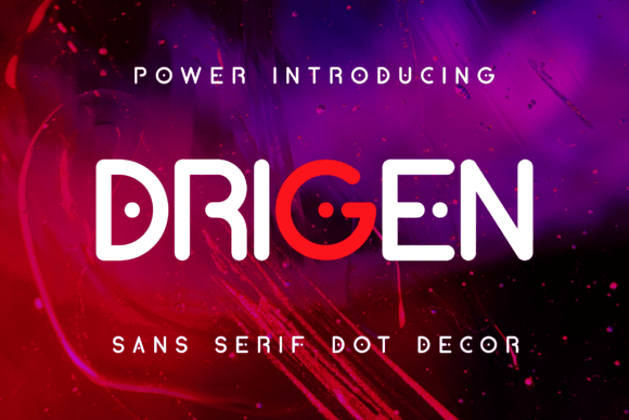 Drigen Font: Bold & Modern