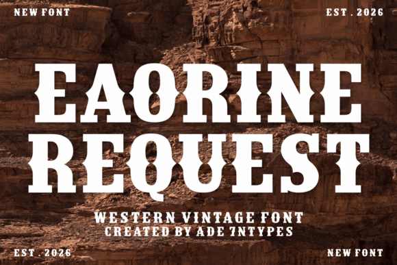 Eaorine Request Font for Branding