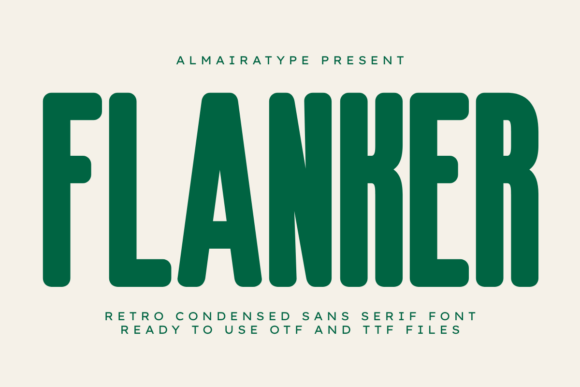 Flanker Font: Bold Retro Style