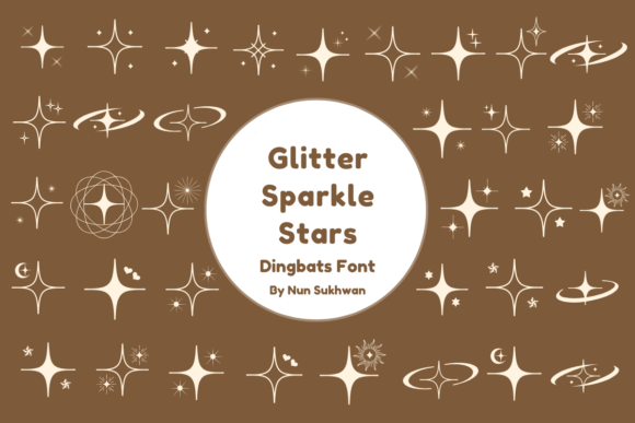 Glitter Sparkle Stars Font Review