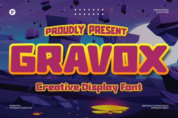 Gravox Font for Creative Makers