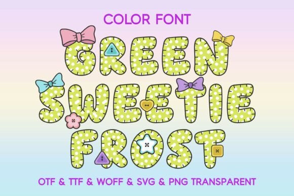 Green Sweetie Frost Font