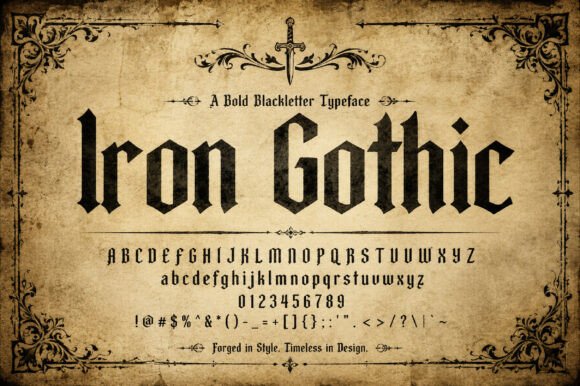 Iron Gothic Font Review