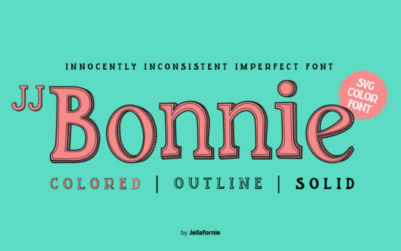 JJ Bonnie Font for Creative Design
