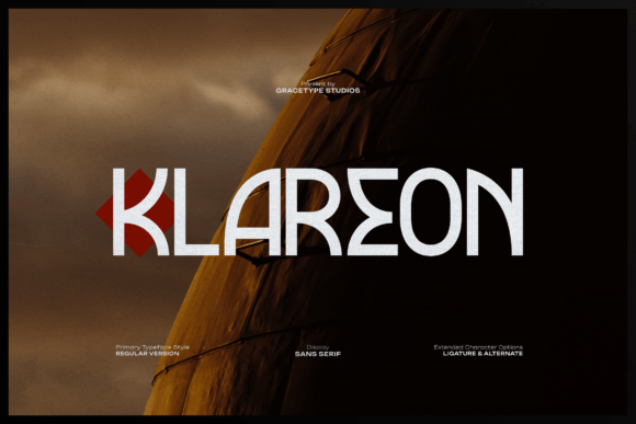 Klareon Display Sans Serif Font