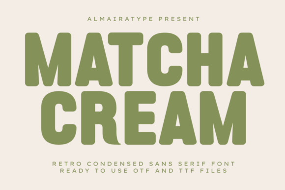 Matcha Cream Font for Creative Projects