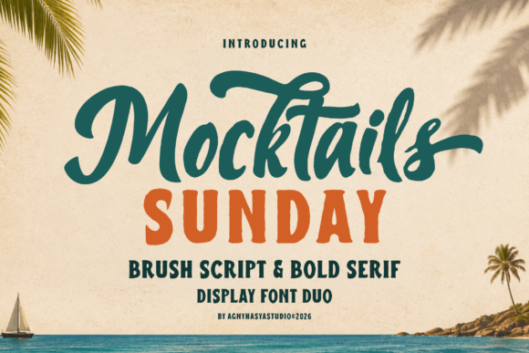 Mocktails Sunday Font