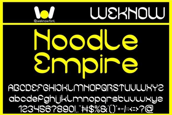 Noodle Empire Font for Bold Campaigns