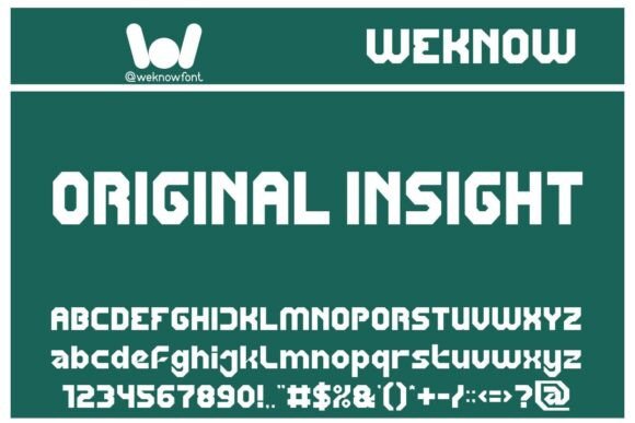 Original Insight Font for Modern Web Design