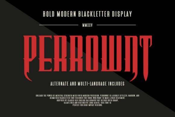 Perrownt: Bold Blackletter for Business