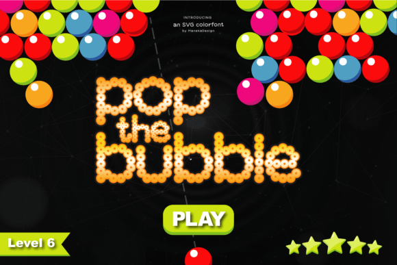Pop the Bubble Font for Creative Projects