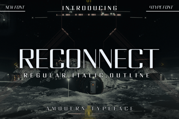 Reconnect: A Futuristic Font for Modern Campaigns