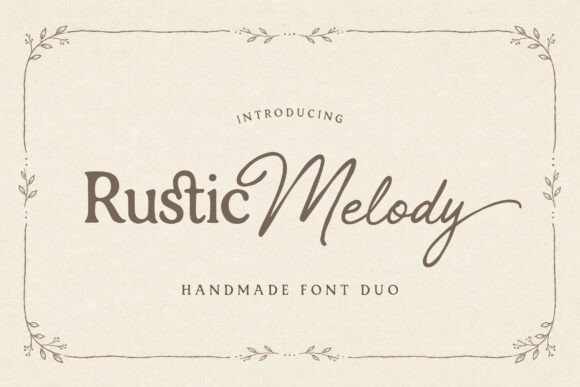Rustic Melody Font for Business Branding