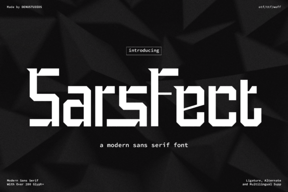 Sars Fect: A Bold Font for Modern Design