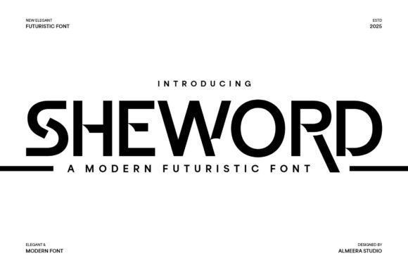 Sheword: A Futuristic Font for Bold Branding