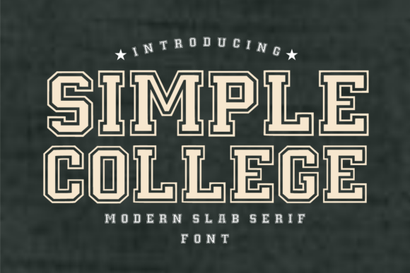 Simple College Font for Business
