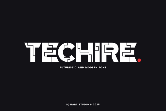 Techire Font for Futuristic Design