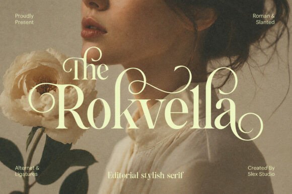The Rokvella Font for Editorial Design