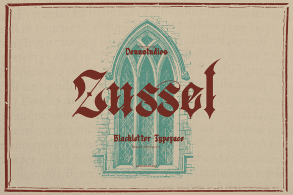 Zussel: A Bold Blackletter Typeface